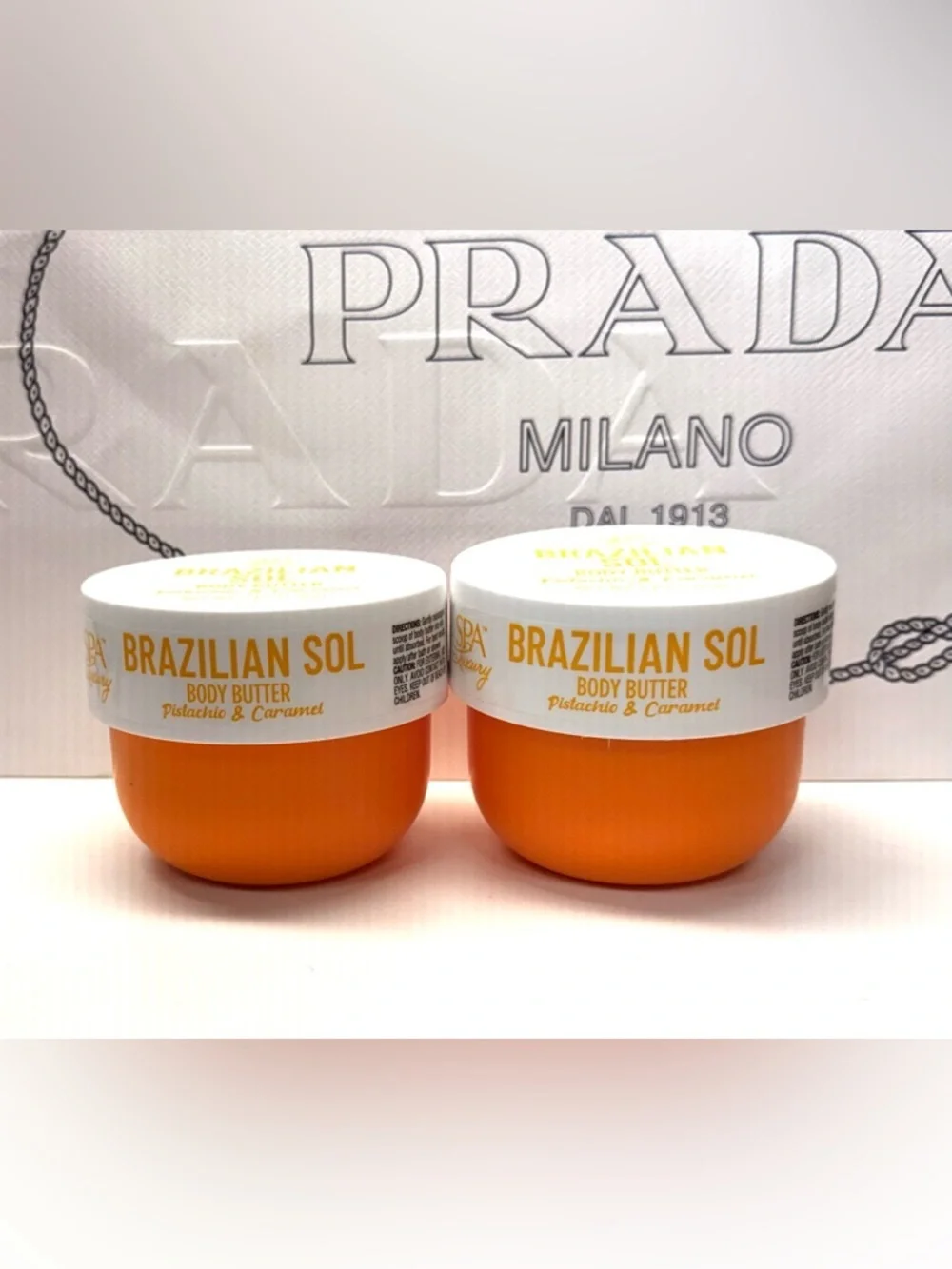 Brazilian Sol Body Butter - Pistachio & Caramel (2 jars) New
